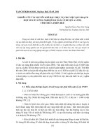 Báo cáo nghiên cứu khoa học: 