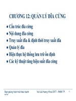 LÝ THUYẾT HỆ ĐIỀU HÀNH - CHƯƠNG 12 pps