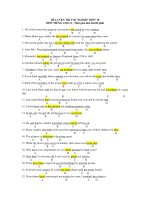 ĐỀ LUYỆN THI TỐT NGHIỆP THPT MÔN TIẾNG ANH 12 - ĐỀ SỐ 18 pps