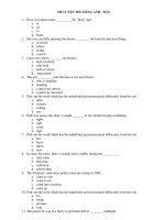 ĐỀ LUYỆN THI TIẾNG ANH - SỐ 6 potx