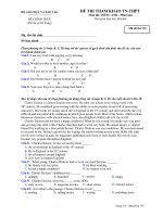 ĐỀ THI THAM KHẢO TN-THPT Môn thi: TIẾNG ANH - Mã đề thi 735 pptx