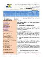 BÁO cáo THỊ TRƯỜNG CHỨNG KHOÁN VIỆT NAM QUÝ 2 năm 2008 phòng phân tích đầu tư công ty cổ phần chứng khoán FPT