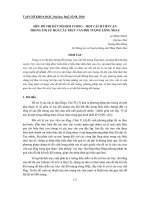 Báo cáo nghiên cứu khoa học: 