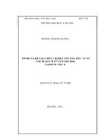 đánh giá kết quả điều trị bảo tồn ung thư vú nữ giai đoạn i-ii từ năm 2003-2006 tại bệnh viện k