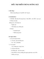 Điều trị nội khoa - ĐIỀU TRỊ NHIỄM TRÙNG ĐƯỜNG MẬT doc