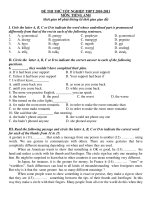 ĐỀ THI THỬ TỐT NGHIỆP THPT 2010-2011 MÔN: TIẾNG ANH pot