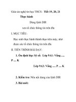 Giáo án nghệ tin học THCS - Tiết 19, 20, 21 Thực hành Dùng lệnh DIR xen tổ chức thông tin trên đĩa ppt