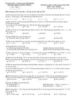 Đề kiểm tra khảo sát đầu năm học 2011-2012 MÔN : vật lí - TRƯỜNG THPT LÊ HỒNG PHONG ppt