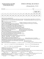 Đề kiểm tra chất lượng môn vật lí lớp 12 - Trường THPT Giao Thuỷ B pdf