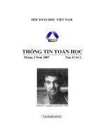 Thông tin toán học tập 11 số 1 pdf