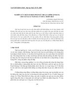 Báo cáo nghiên cứu khoa học: 