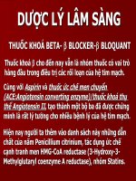 DƯỢC LÝ LÂM SÀNG ppt