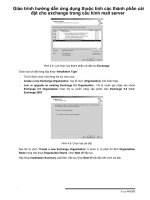 Giáo trình hướng dẫn ứng dụng thuộc tính các thành phần cài đặt cho exchange trong cấu hình mail server p1 doc