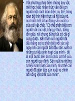 Với phương pháp biện chứng duy vật, triết học Mác ppsx