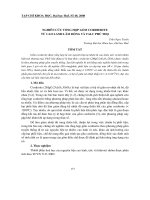 Báo cáo nghiên cứu khoa học: 