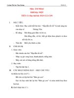 Giáo án âm nhạc lớp 1: Học hát bài: ĐÀN GÀ CON docx