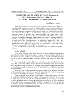 Báo cáo nghiên cứu khoa học: 