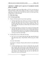 Giáo trình quản lý mạng - Phần 4 Quản trị mạng Windowns 2000 - Chương 5 potx