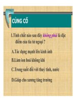 Bài giảng vật lý : Tia hồng ngoại và tia tử ngoại part 8 pps