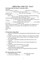 KIỂM TRA ANH VĂN - Test 2 pdf