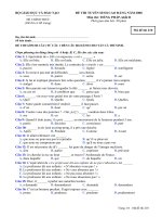 ĐỀ THI TUYỂN SINH CAO ĐẲNG NĂM 2008 Môn thi: Tiếng Pháp, mã đề thi:210 potx