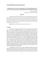 Báo cáo nghiên cứu khoa học: 