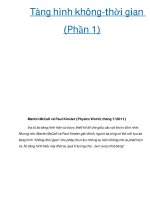 Tàng hình không-thời gian (Phần 1) doc