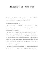 Khái niệm về CT _ MRI _ PET potx