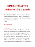 KHÁI QUÁT ĐỊA LÝ TỰ NHIÊN CỦA TỈNH LAI CHÂU Nếu các bạn tìm trong Wikipedia, pptx