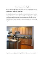 Sơn hay không sơn tủ bếp bằng gỗ doc