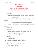 Giáo án âm nhạc lớp 2: ÔN TẬP CÁC BÀI HÁT ĐÃ HỌC TRÒ CHƠI CHIM BAY, CÒ BAY ppsx