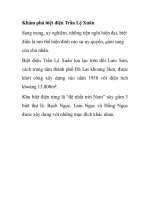 Khám phá biệt điện Trần Lệ Xuân docx