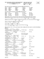 THE TEST FOR GCSE SUBJECT: ENGLISH Time : 60’ potx