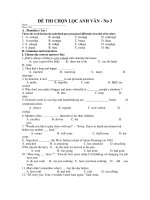 ĐỀ THI CHỌN LỌC ANH VĂN - No 3 doc