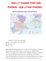 ĐỊA LÝ THÀNH PHỐ HẢI PHÒNG - ĐỊA LÍ HẢI PHÒNG Bản đồ hành chính thành phố Hải Phòng potx
