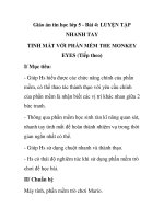 Giáo án tin học lớp 5 - Bài 4: LUYỆN TẬP NHANH TAY TINH MẮT VỚI PHẦN MỀM THE MONKEY EYES (Tiếp theo) pot