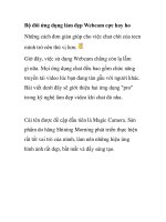 Bộ đôi ứng dụng làm đẹp Webcam cực hay ho pptx