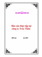 Báo cáo thực tập tại công ty Trúc Thôn pot