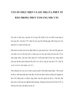 TẦN SỐ THỰC HIỆN VÀ GIÁ TRỊ CỦA PHẾT TẾ BÀO TRONG TRUY TẦM UNG THƯ CTC ppt