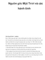 Nguồn gốc Mặt Trời và các hành tinh doc