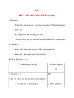 Giáo án lớp 4 môn HÁT THIẾU NHI THẾ GIỚI LIÊN HOAN pot