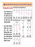 Di truyền học phân tử và tế bào : Liên kết hóa học của các đại phân tử sinh học part 6 doc