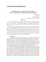 Báo cáo nghiên cứu khoa học: 