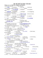 ĐỀ THI THỬ ĐẠI HỌC NĂM 2011 docx