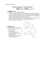Đề Kiểm Tra học kỳ I Năm học 2010-2011 - Trường THPT Phú Ngọc doc