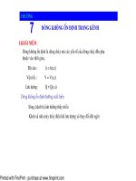 Bài giảng thủy lực - Chương 7 ppt