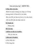 Giáo án tin học lớp 3 - KIỂM TRA pptx