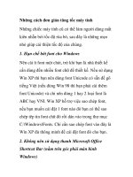 Những cách đơn giản tăng tốc máy tính docx