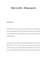 Bệnh tự miễn - Kháng nguyên pdf