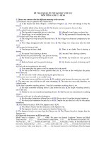 ĐỀ THAM KHẢO ÔN THI ĐẠI HỌC NĂM 2011 MÔN TIẾNG ANH 12 – ĐỀ 08 pps